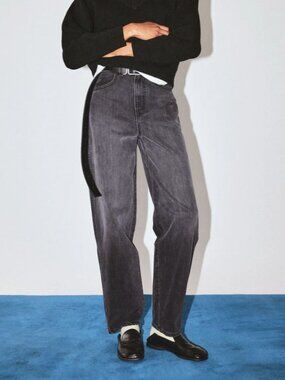 James Street Co 90s Baggy Jean in Washed Black